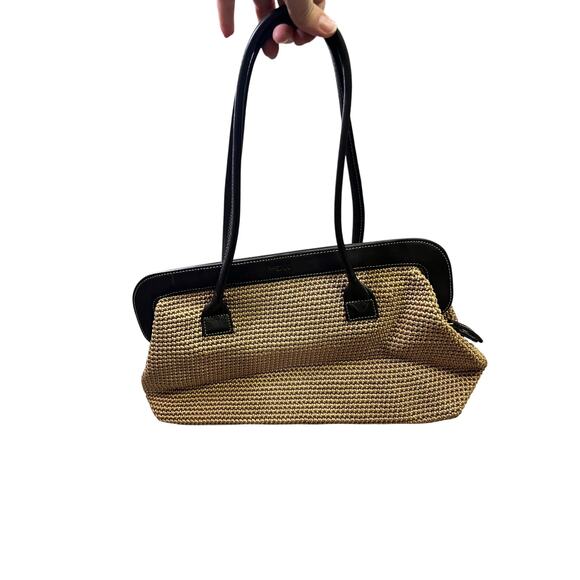 The Sak Elliot Luca Crocheted Handbag Purse Shoulder Bag, Beige Brown‎ Boho - Picture 2 of 9